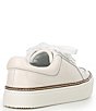 Color:White - Image 2 - Randay Leather Lace-Up Sneakers