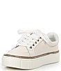 Color:White - Image 4 - Randay Leather Lace-Up Sneakers