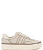 Color:Beige - Image 2 - Reilly Canvas Lace-Up Sneakers