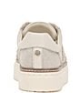 Color:Beige - Image 3 - Reilly Canvas Lace-Up Sneakers