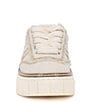 Color:Beige - Image 5 - Reilly Canvas Lace-Up Sneakers
