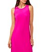Color:fiercely fuchsia - Image 3 - Sleeveless Keyhole Back Jewel Neck A-Line Maxi Dress