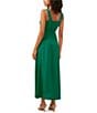 Color:Mint Julep - Image 2 - Square Neck Sleeveless Slip Maxi Dress
