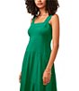 Color:Mint Julep - Image 3 - Square Neck Sleeveless Slip Maxi Dress