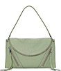 Color:Seafoam - Image 1 - Wayhn Leather Shoulder Crossbody Bag