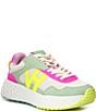 Color:Pink/Mint/Yellow - Image 1 - Starling Mesh Colorblock Sneakers