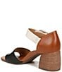 Color:Tan/Black/Cream - Image 4 - Chardonnay Leather Colorblock Dress Sandals