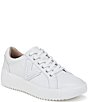 Color:White - Image 1 - Kearny Leather Platform Lace-Up Sneakers