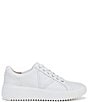 Color:White - Image 2 - Kearny Leather Platform Lace-Up Sneakers