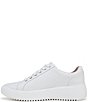 Color:White - Image 5 - Kearny Leather Platform Lace-Up Sneakers
