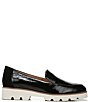Color:Black - Image 2 - Kensley Patent Leather Slip-On Lug Sole Platform Loafers