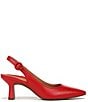 Color:Red - Image 2 - Perris Leather Slingback Pumps