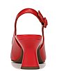 Color:Red - Image 3 - Perris Leather Slingback Pumps