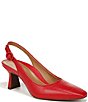 Color:Red - Image 1 - Perris Leather Slingback Pumps