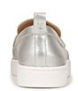 Color:Silver Metallic - Image 3 - Uptown Leather Packable Travel Penny Loafers