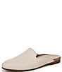 Color:Cream - Image 6 - Willa Mule Leather Slip-On Mules