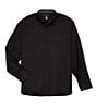 Color:Black - Image 1 - Big & Tall Jacquard Long Sleeve Woven Shirt