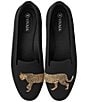 Color:Black Cheetah - Image 1 - Audrey Stretch Knit Cheetah Loafers
