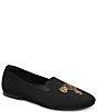 Color:Black Cheetah - Image 2 - Audrey Stretch Knit Cheetah Loafers