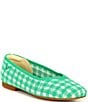 Color:Green Ginghan - Image 1 - Margot 2.0 Stretch Knit Flats