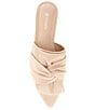 Color:Almond - Image 5 - Yaffa Stretch Knit Bow Mules