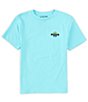 Color:Crete Blue - Image 2 - Big Boys 8-20 Short Sleeve Back Fill T-Shirt