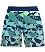 Color:Electric Green/Blue - Image 2 - Big Boys 8-20 Uproar Mod 16#double; Outseam Board Shorts