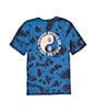 Color:Dark Blue - Image 1 - Little Boys 2T-7 Short Sleeve Counterbalance Dye Graphic T-Shirt