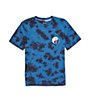 Color:Dark Blue - Image 2 - Little Boys 2T-7 Short Sleeve Counterbalance Dye Graphic T-Shirt