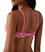 Color:Hot Pink/Multi - Image 2 - Embrace Lace® Seamless Underwire T-Shirt Bra