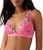 Color:Hot Pink/Multi - Image 1 - Embrace Lace® Wire Free Convertible Bra