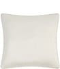 Color:White - Image 2 - Aragon Beaded Satin Square Pillow