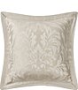 Color:Mocha - Image 1 - Maguire Scale Woven Damask Reversible Square Pillow