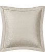 Color:Mocha - Image 2 - Maguire Scale Woven Damask Reversible Square Pillow