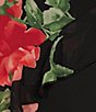 Color:Black Floral - Image 4 - Floral Draped Ruffle V Neck Sleeveless Maxi Dress