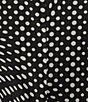 Color:Black Polka Dot - Image 3 - Polka Printed V-Neck Cap Sleeve Midi Dress