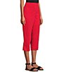 Color:Tomato Puree - Image 4 - Crop High Rise Pull-on Pants
