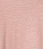 Color:Powder Pink - Image 4 - Short Sleeve Solid Knit Tee Shirt