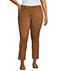 Color:Cognac - Image 1 - Plus Size the HIGH RISE fit High Rise Skinny Ankle Pants