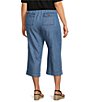 Color:Medium Wash - Image 3 - Plus Size The ISLAND Crop Pull-On Mid Rise Wide Leg Drawstring Waist Jeans