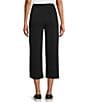 Color:Black - Image 2 - Soft Touch Mid-Rise Side Seam Pocket Pull-On Capri Pant