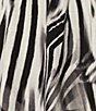 Color:Playful Zebra - Image 4 - V-Neck Flutter Sleeve Smocked Zebra Top