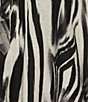 Color:Playful Zebra - Image 6 - Zebra Printed Tie Short Sleeve Y-Neck Top