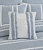 Color:Sky Blue - Image 3 - Beachwood Striped Square Pillow