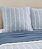 Color:Blue - Image 2 - Playa Quilted Euro Sham