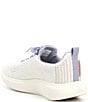 Color:Icelav - Image 3 - Eden Knitted Contrast Lace-Up Sneakers