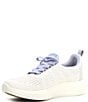 Color:Icelav - Image 4 - Eden Knitted Contrast Lace-Up Sneakers