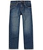 Color:Hurricane - Image 1 - Wrangler® Big Boys 8-20 Kabel Relaxed Fit Tapered Leg Denim Jeans