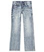 Color:Greely - Image 1 - Wrangler® Big Boys 8-20 Slim Fit Bootcut Denim Jeans