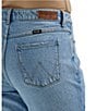 Color:Medium Blue - Image 5 - Wrangler® High Rise Distressed Crop Straight Jeans